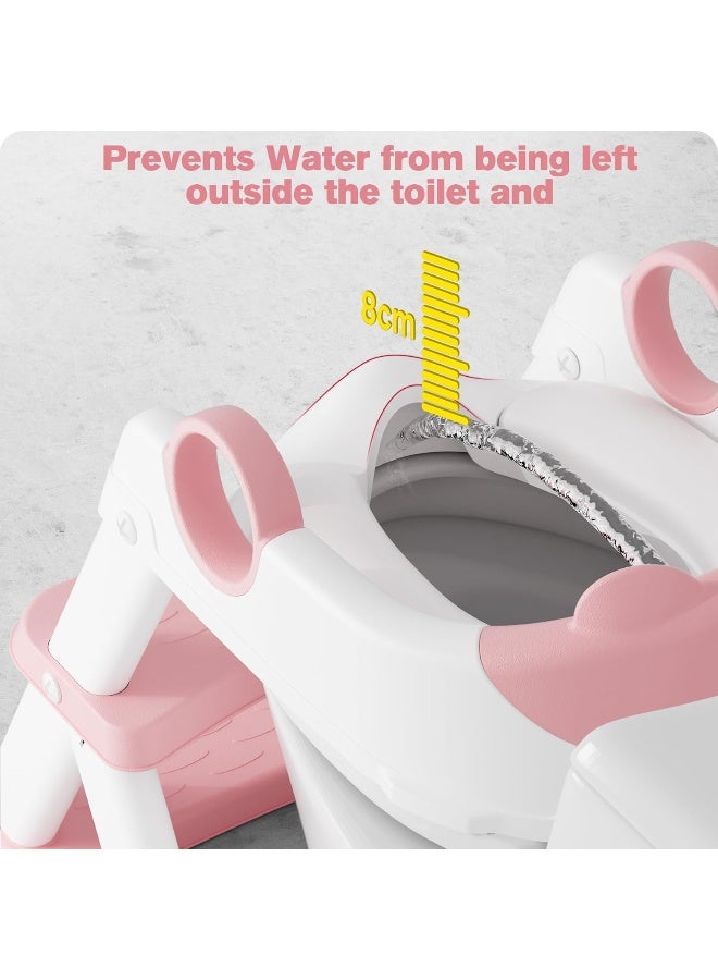 Rabb 1st Potty Training Seat, Upgrade Toddler Toilet Seat for Kids Boys Girls, 2 in 1 Potty Training Toilet, Splash Guard Anti-Slip Pad Step Stool - Image 5